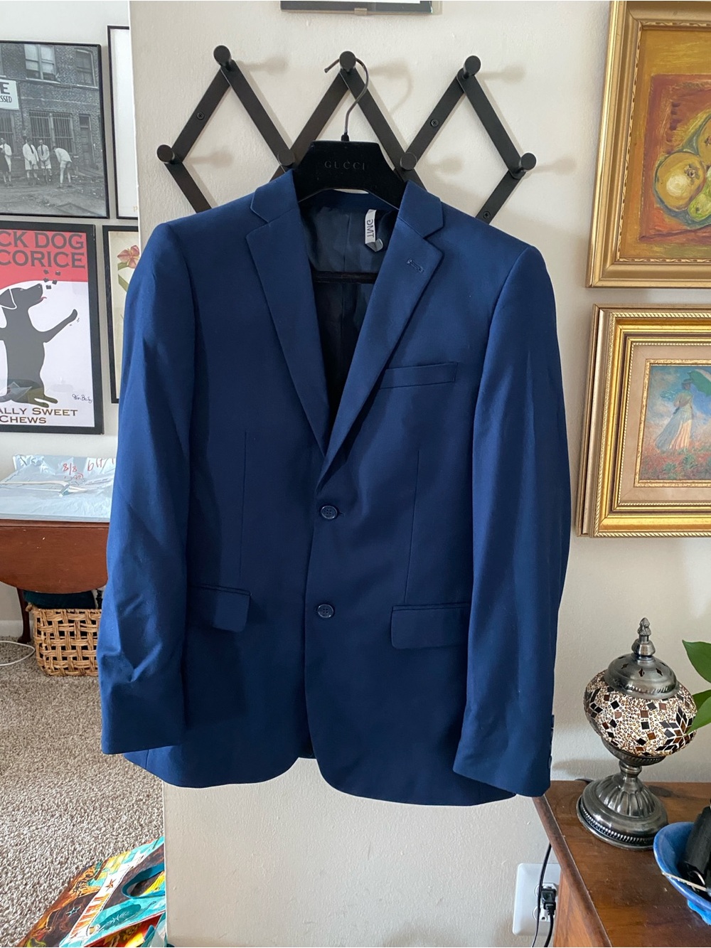 Men's Classic 3 piece Navy Suit